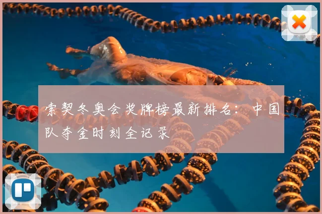 索契冬奥会奖牌榜最新排名：中国队夺金时刻全记录